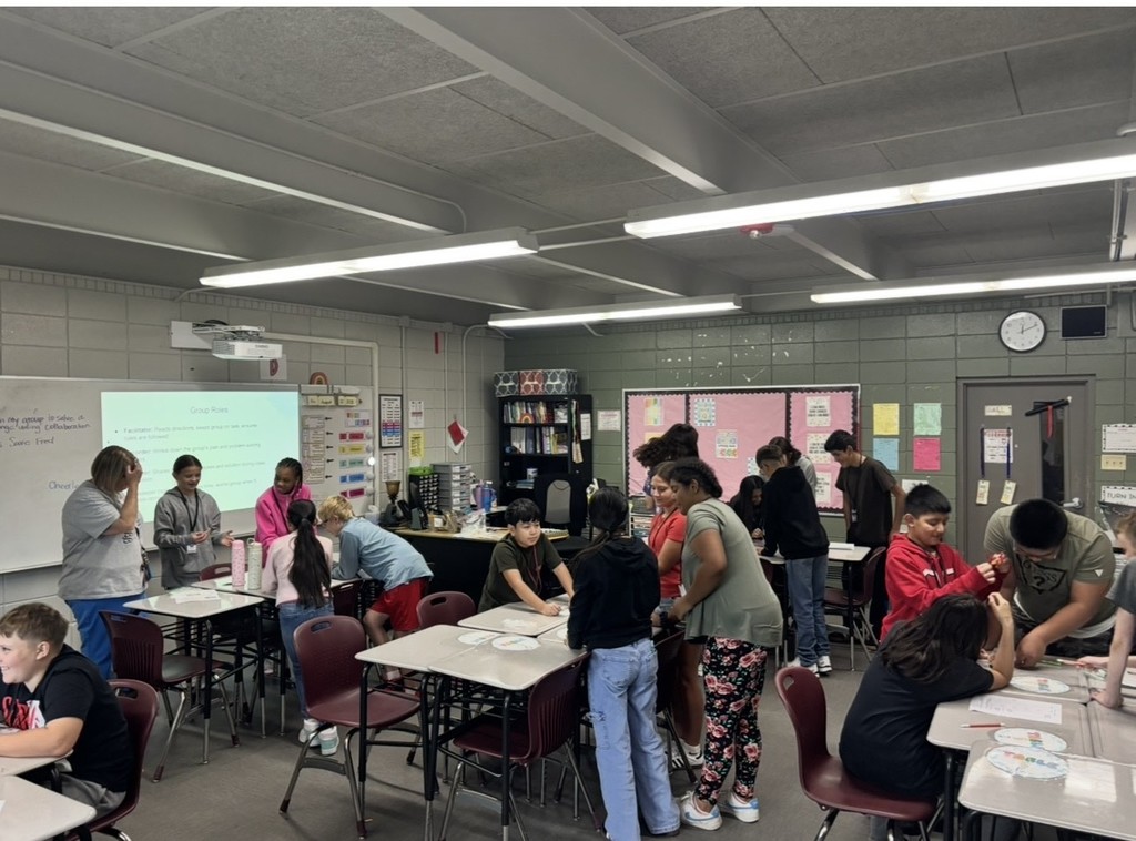 students working together
