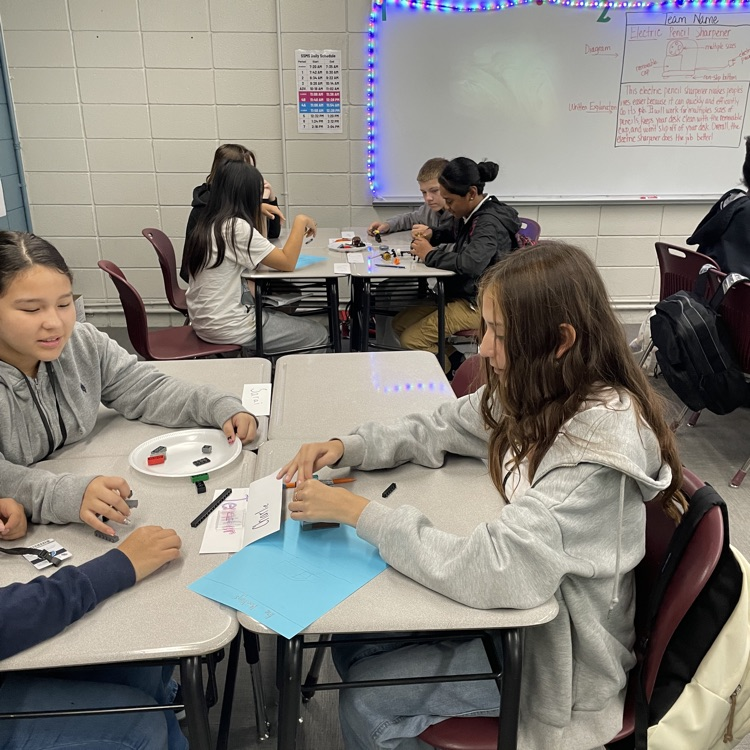 students building legos