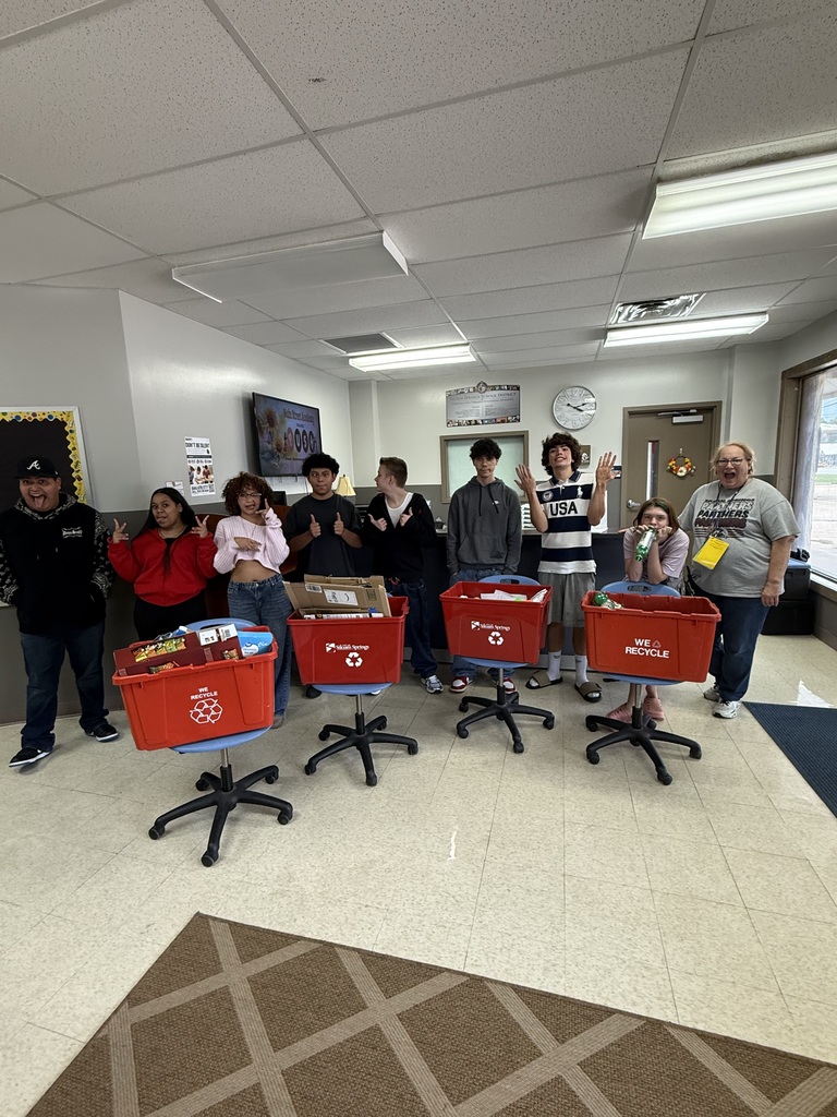 school recycle team