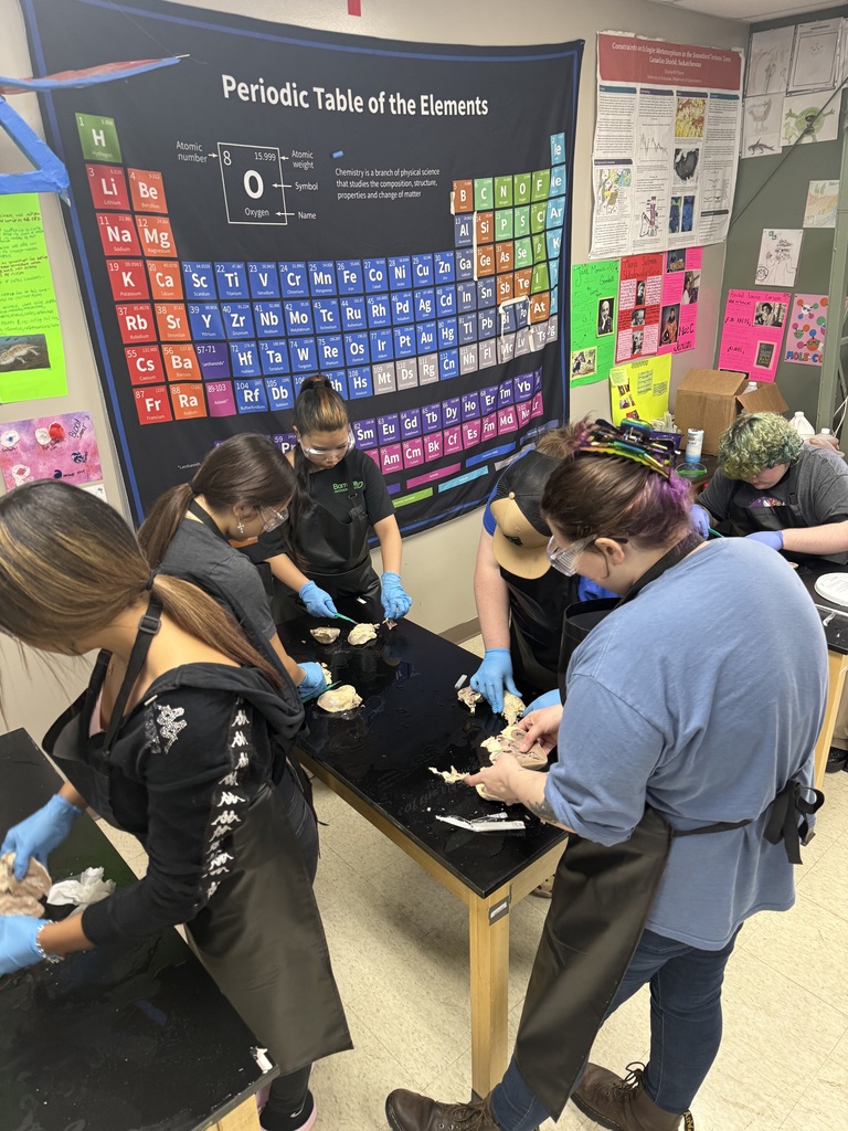 teacher and students in science lab