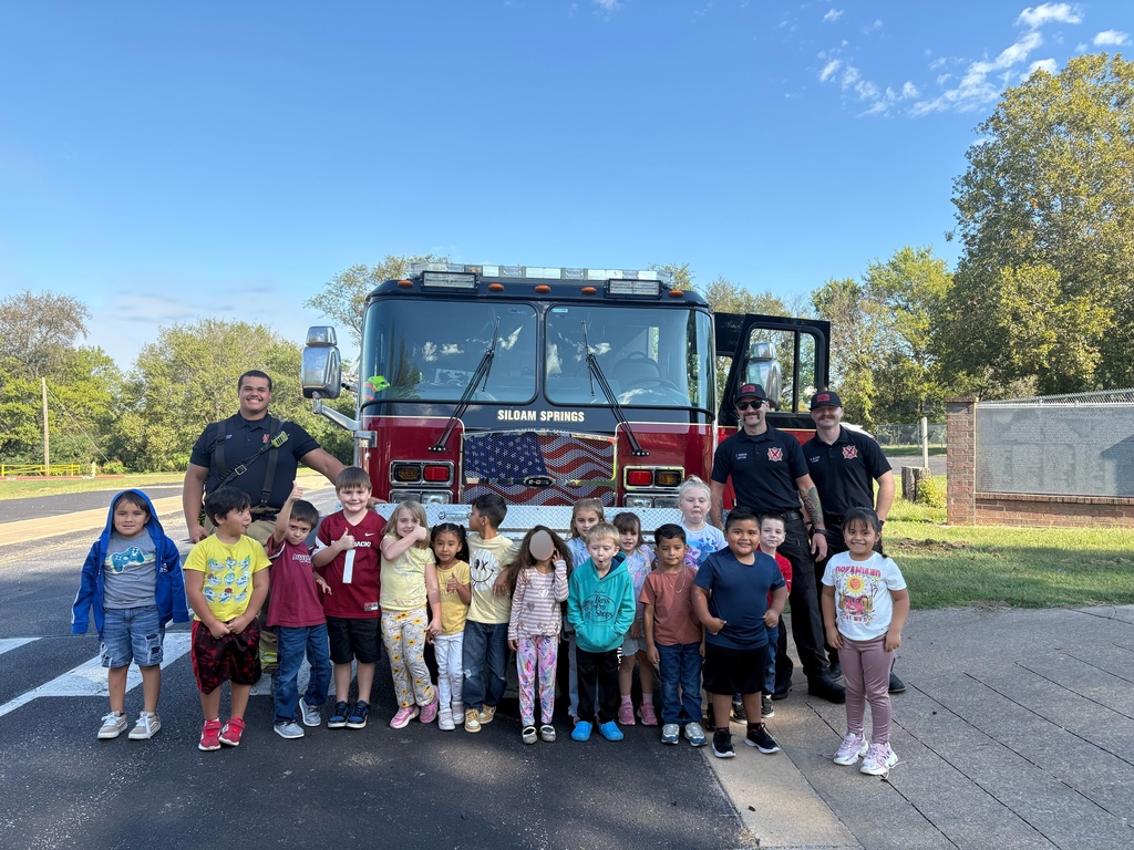 students and firefighters