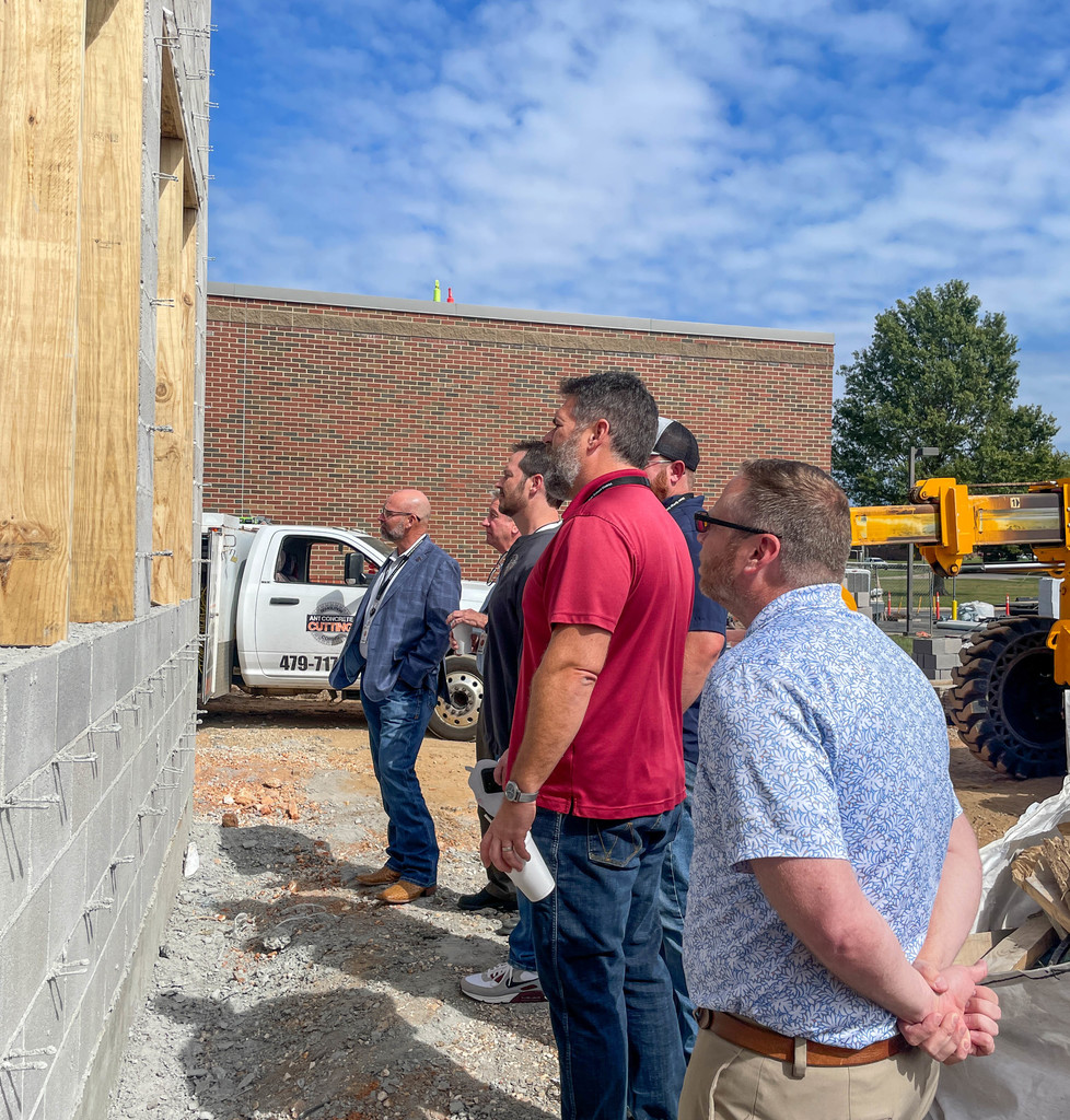 school board visiting the intermediate school