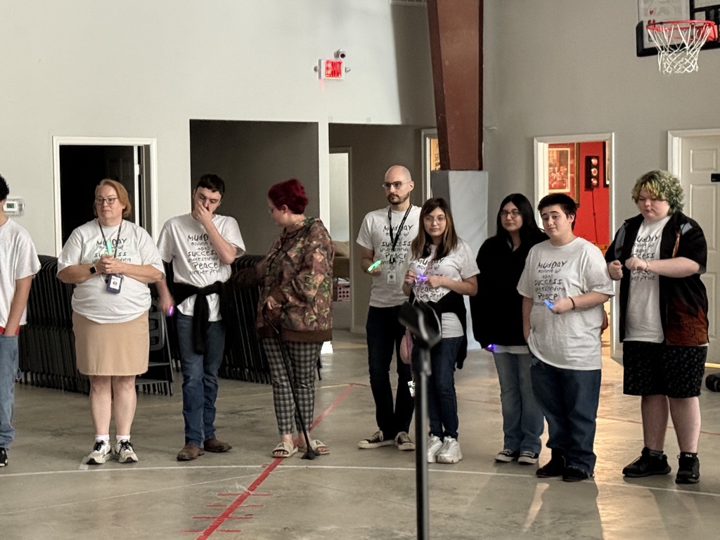 high school students and staff members