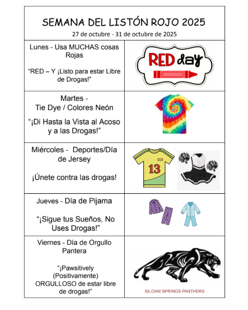 Red ribbon week flyer