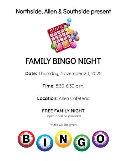 family bingo flyer