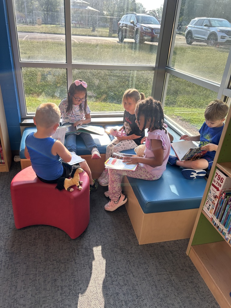 students reading together