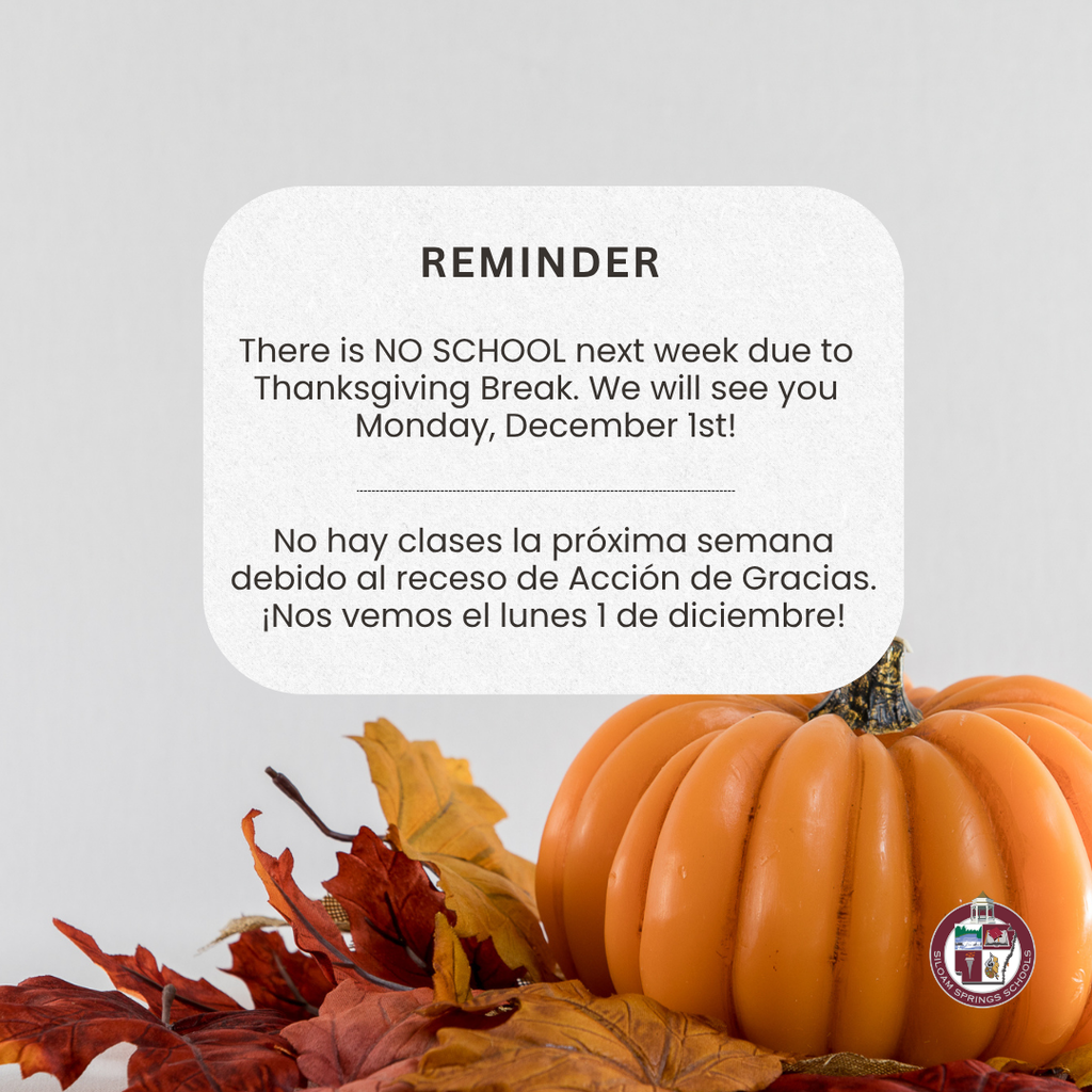 no school reminder