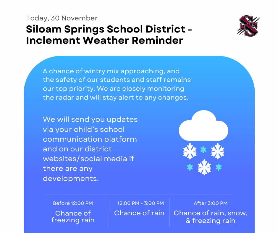 winter weather reminder