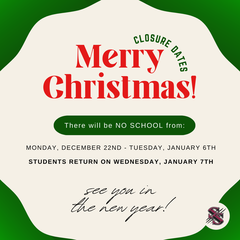 christmas break reminder