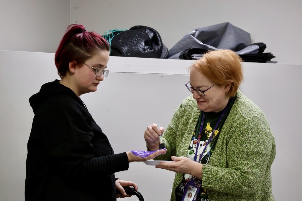main street academy graduation hand print ceremony