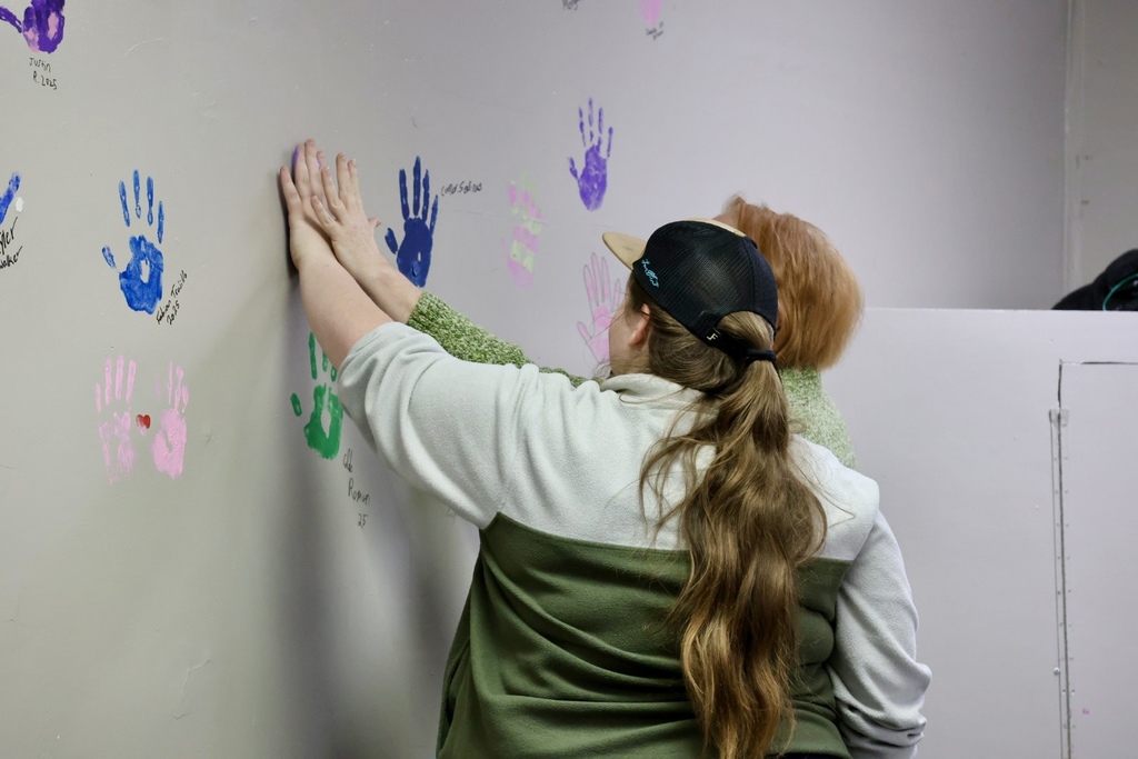 main street academy graduation hand print ceremony