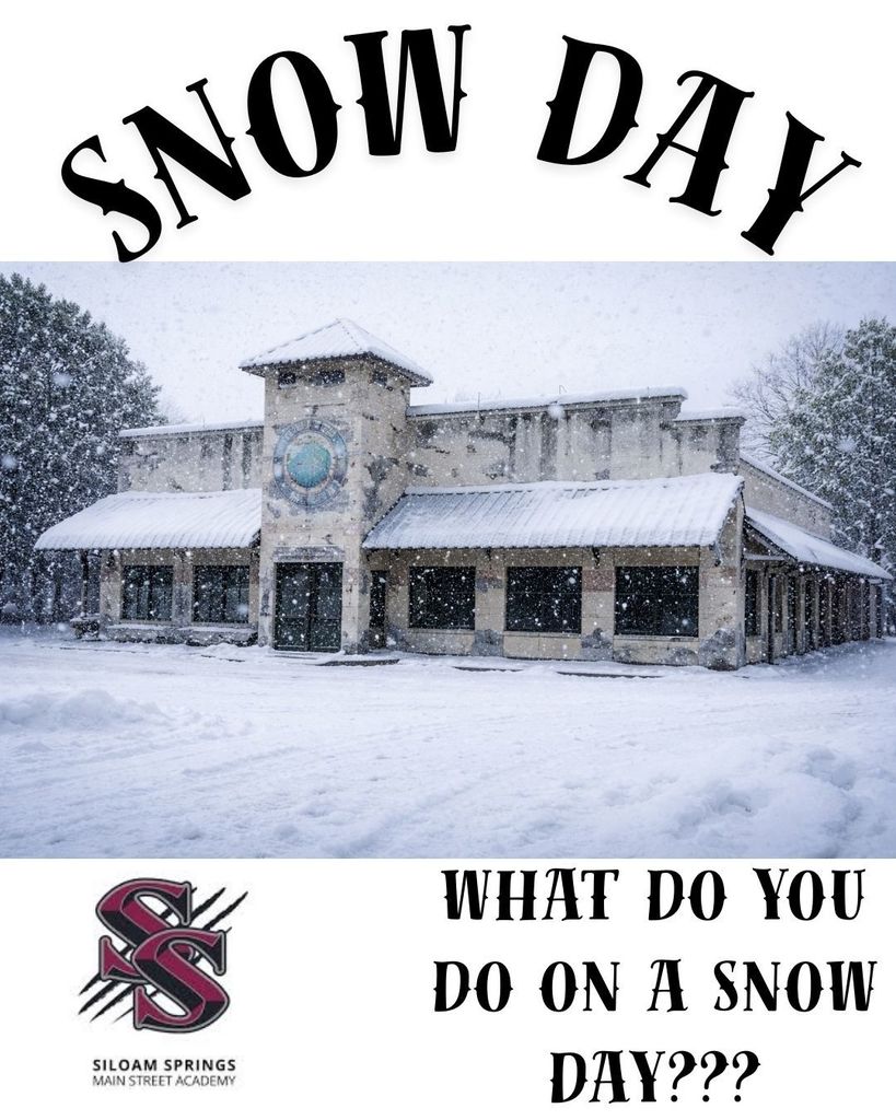 AI generated school building with snow