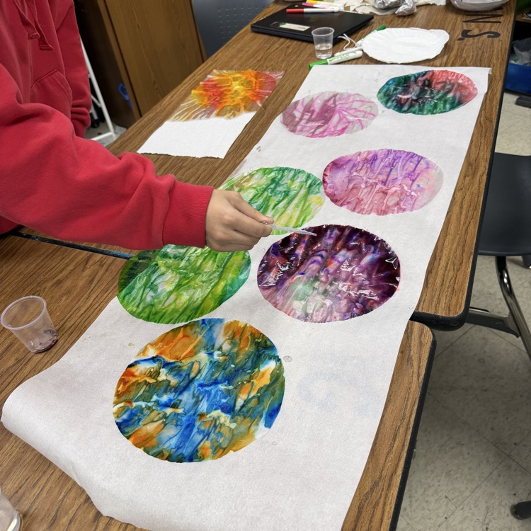 high school student working on Biology project