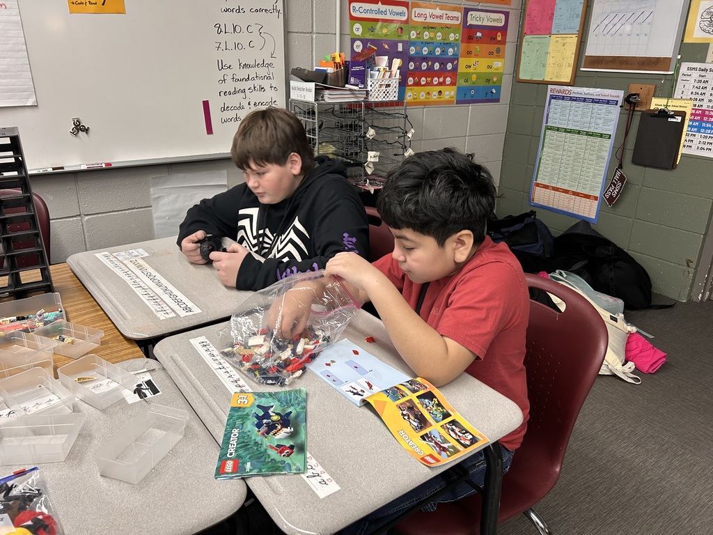 students building legos