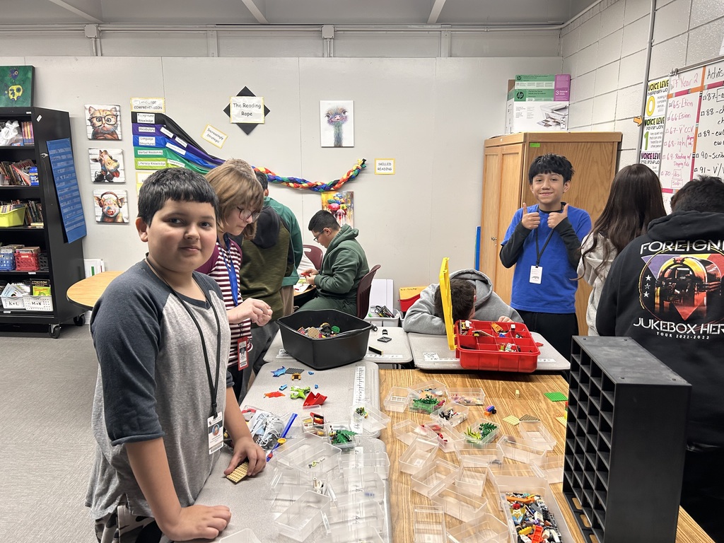 students building legos