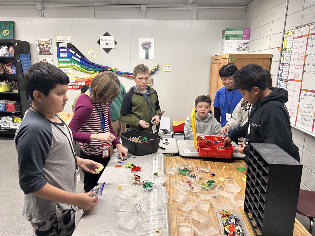 students building legos