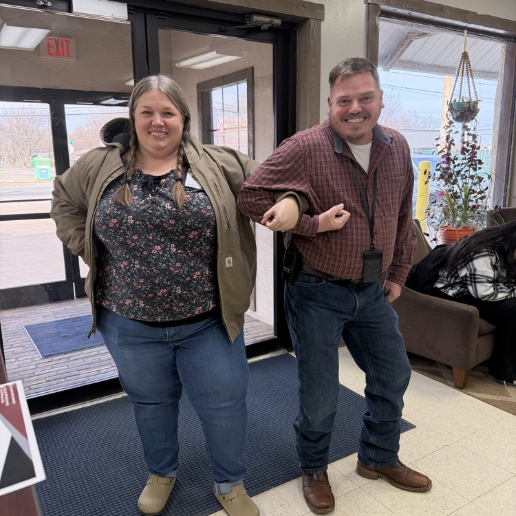 school staff dressed for HOCO week