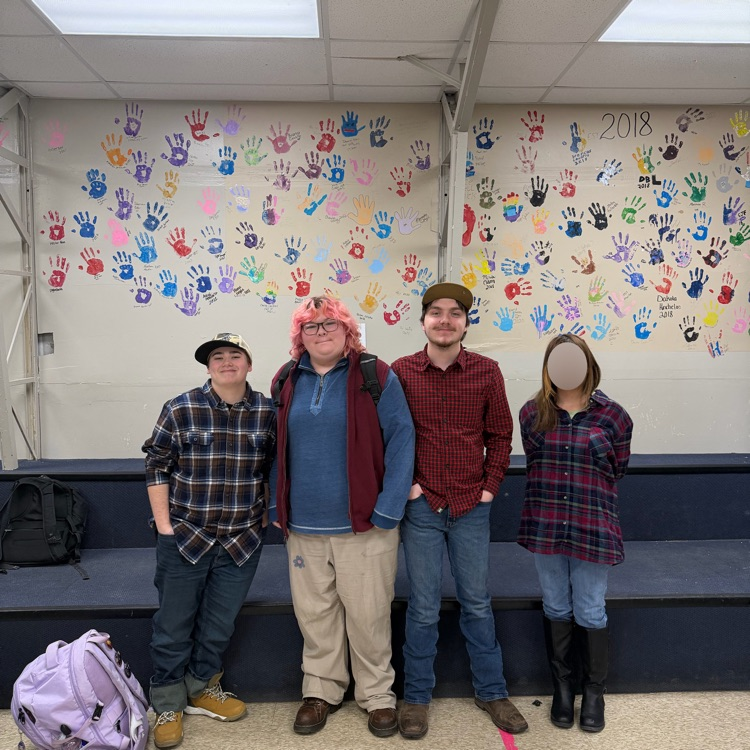 school students dressed for HOCO week