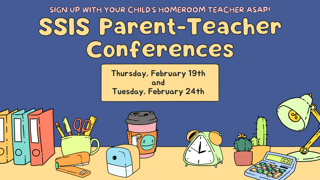 Parent-Teacher Conference Educational Presentation in Blue and Yellow Fun and Colorful Style