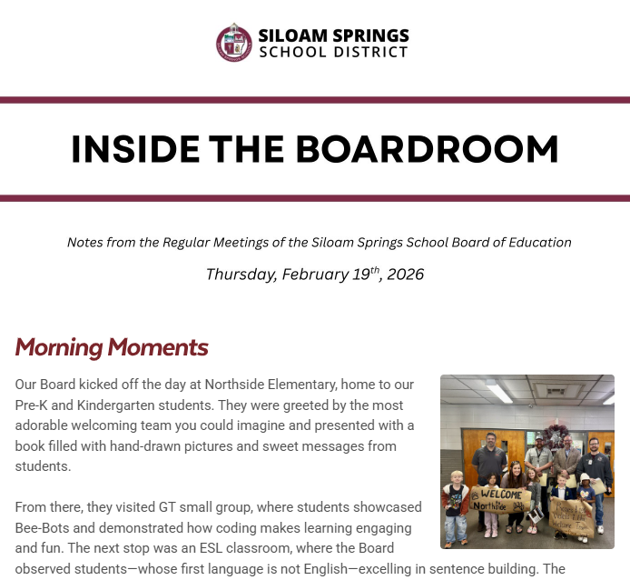 inside the boardroom recap of school board meeting