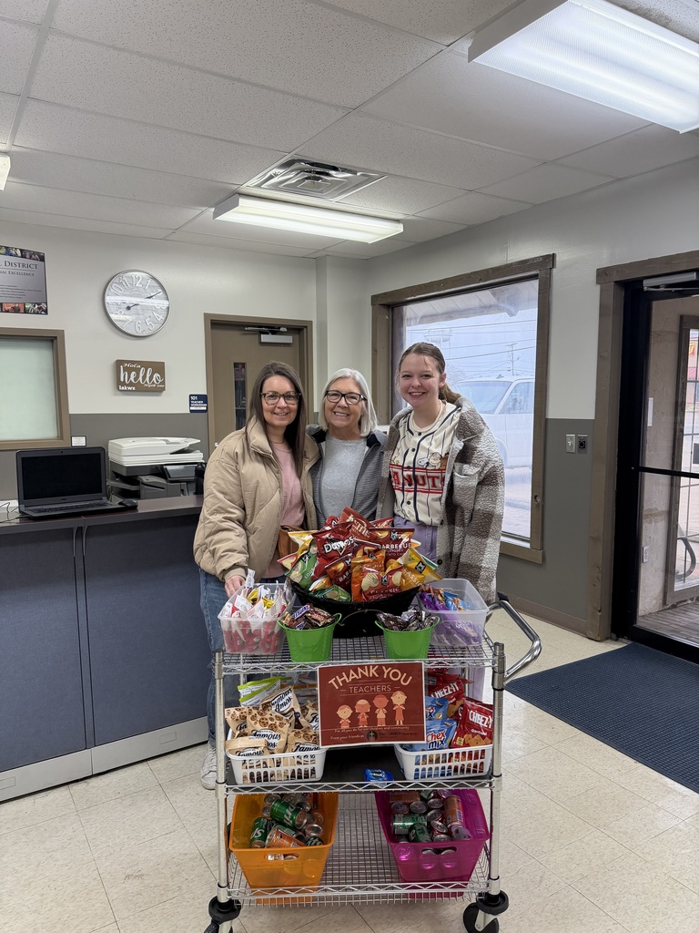 church members bringing goodies to school teachers