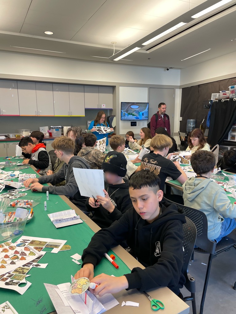 students participating in an art activity