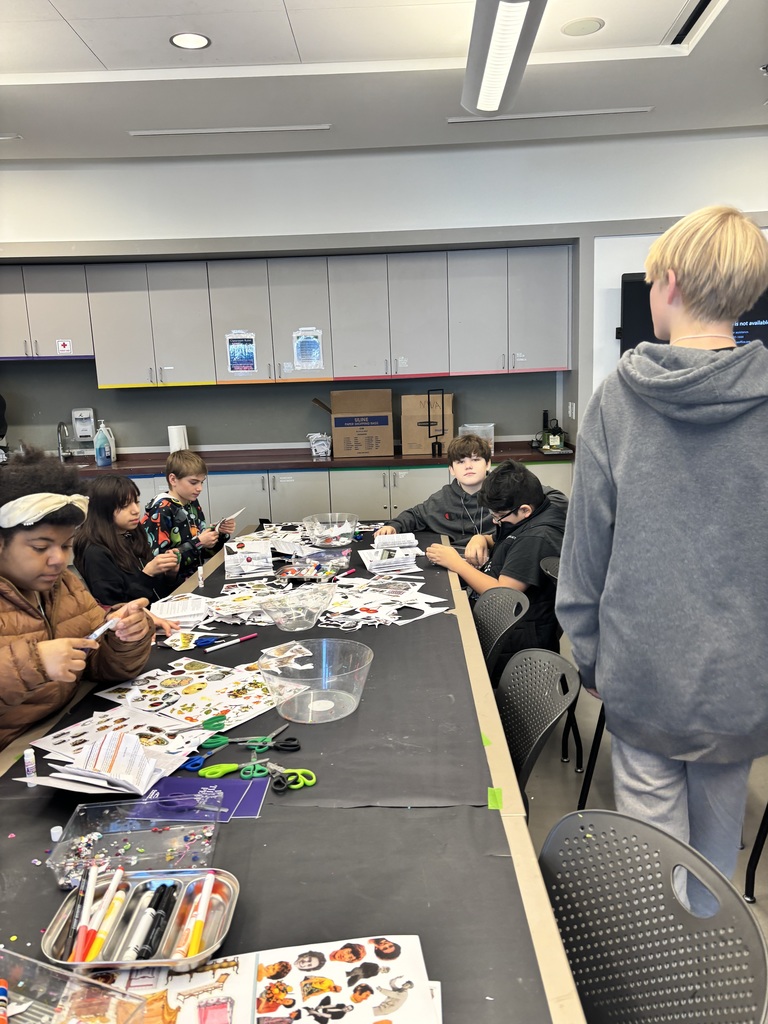 students participating in an art activity