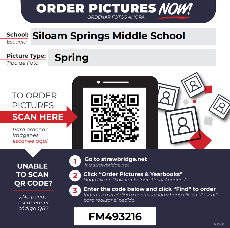 spring picture day qr code