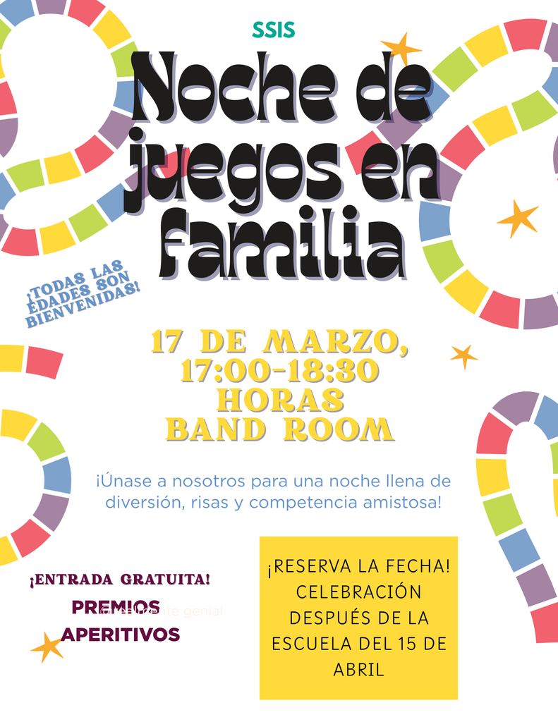 Game Night Flyer Spanish