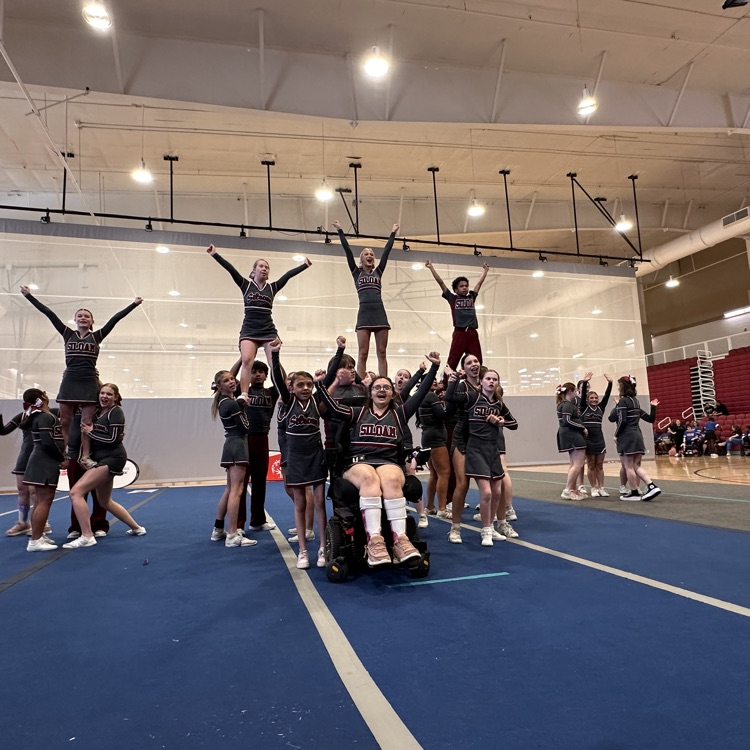unified cheer team performing