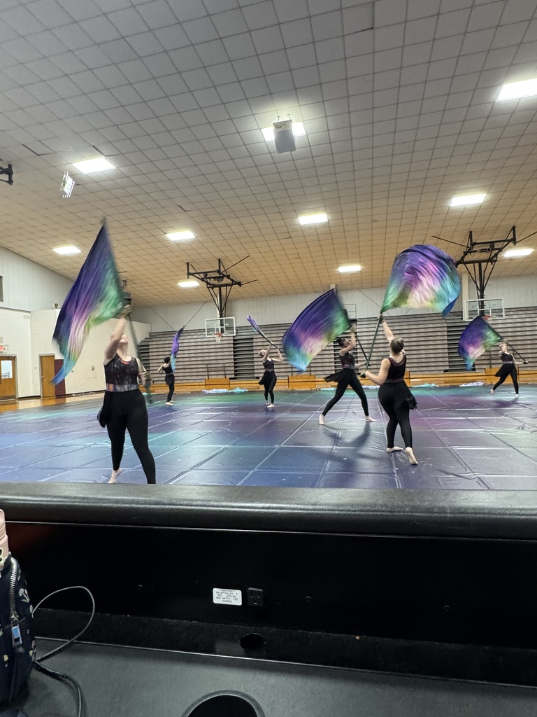 winter guard performing