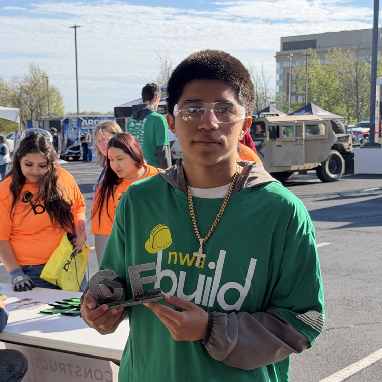 high school students at career fair