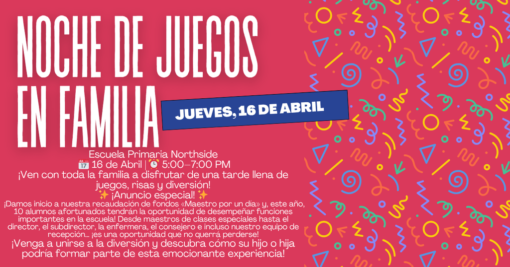 game night flyer spanish