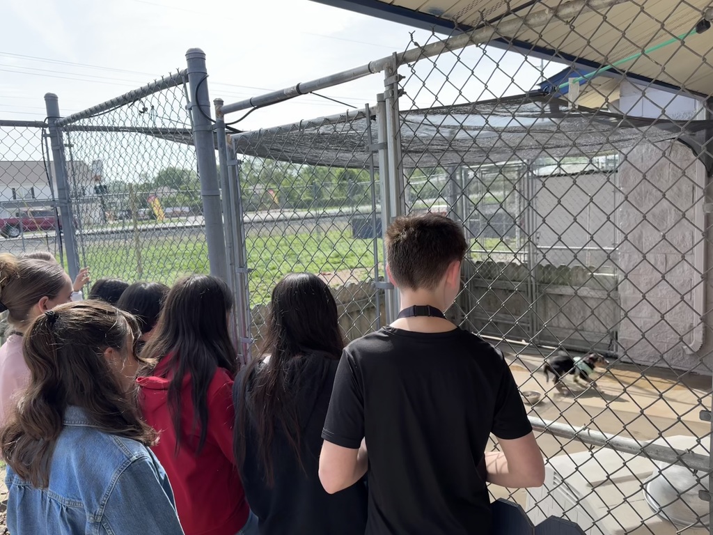 FCCLA students visiting the animal shelter
