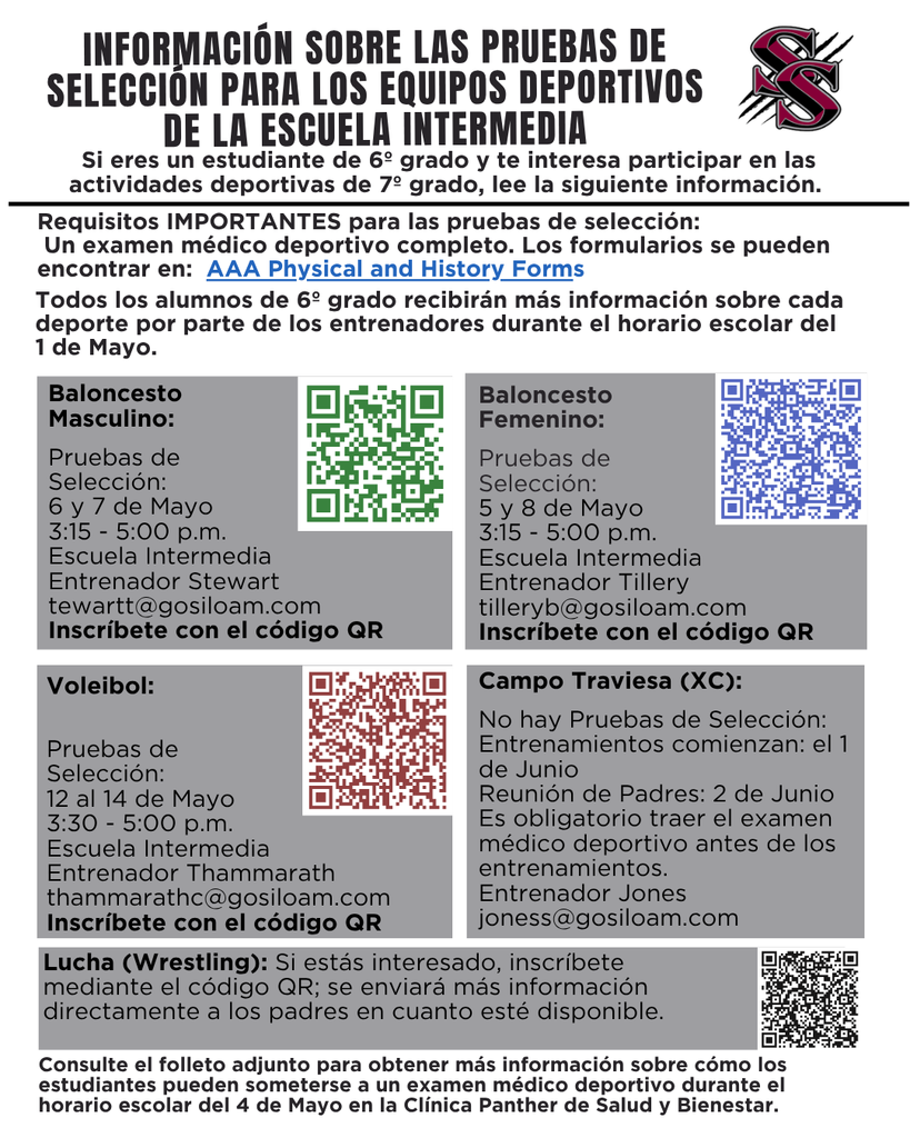 Flyer in spanish