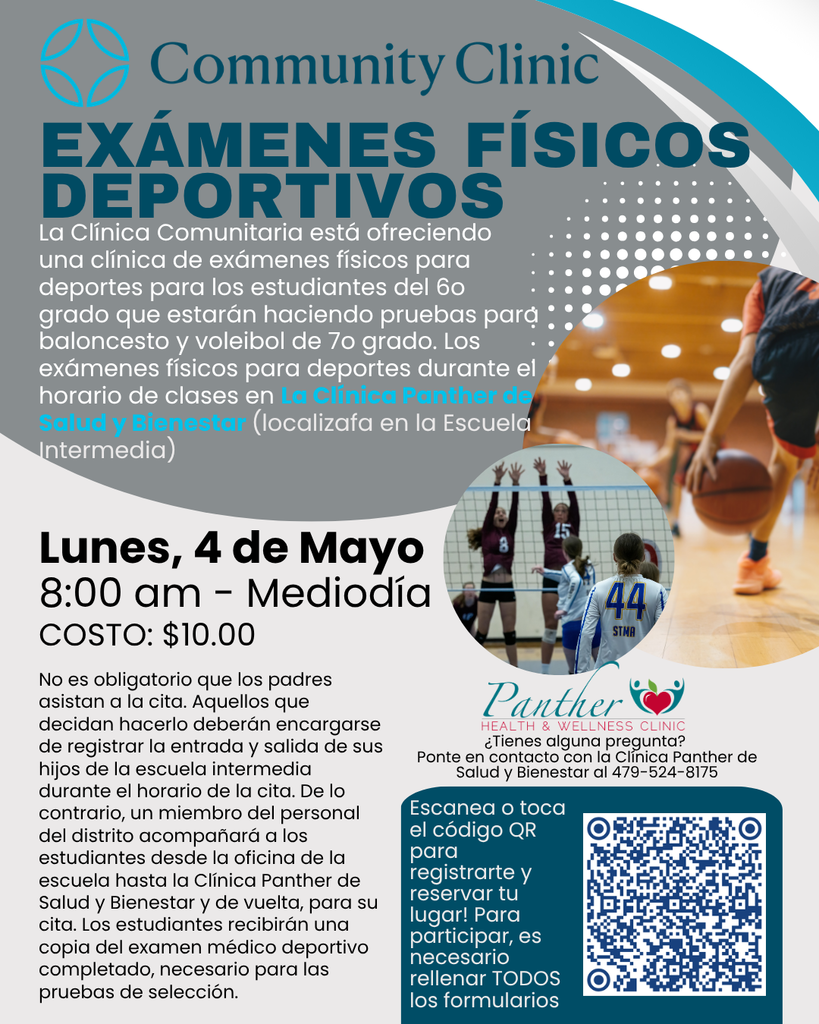 Physicals flyer in spanish