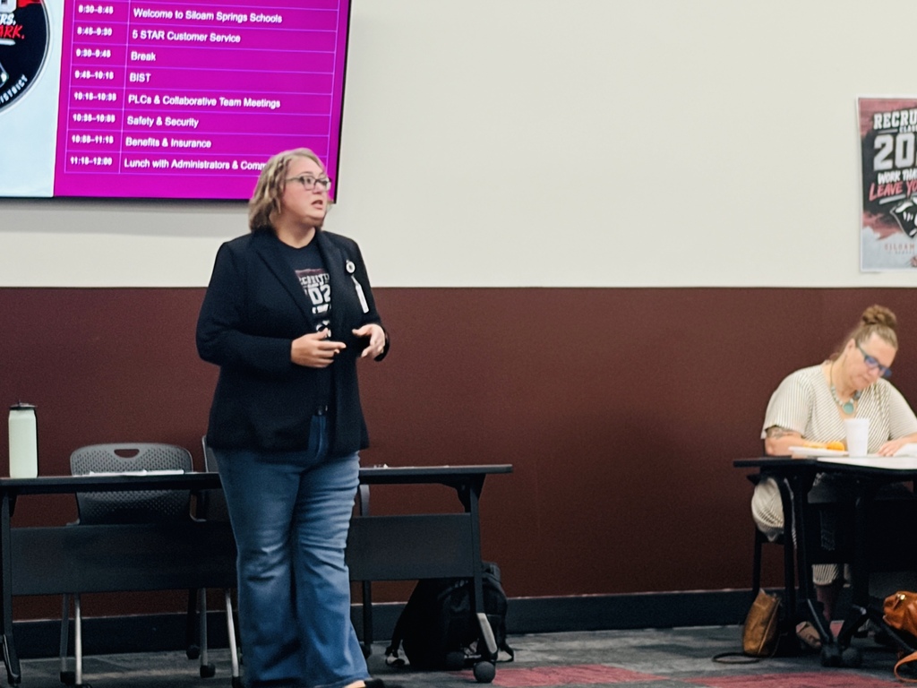 Rebecca Walker speaks at New Teacher Orientation.
