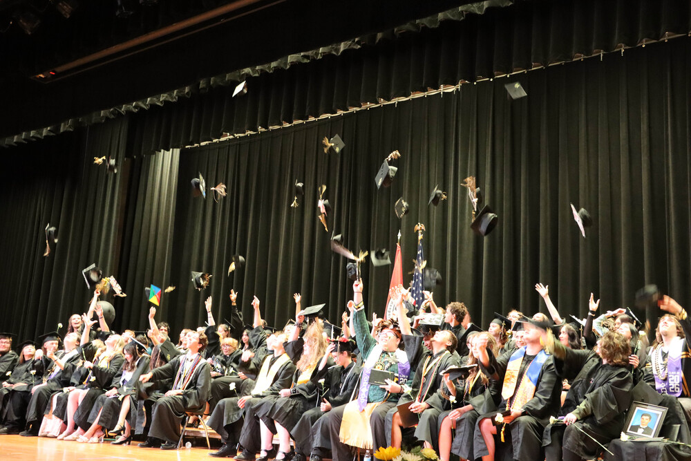 cap toss at graduation