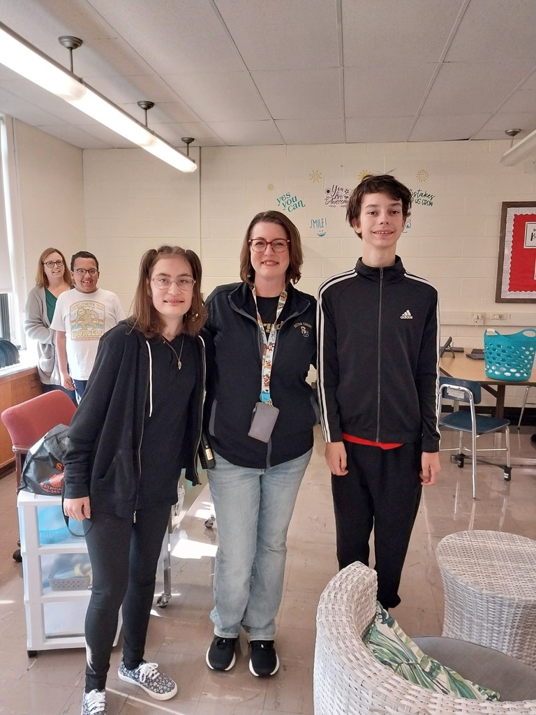 Mrs Krystofiak with Cory & Brian