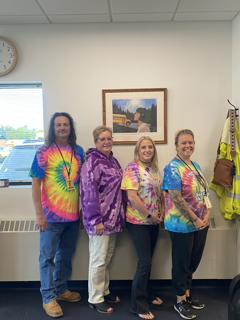 transportation staff in tie dye