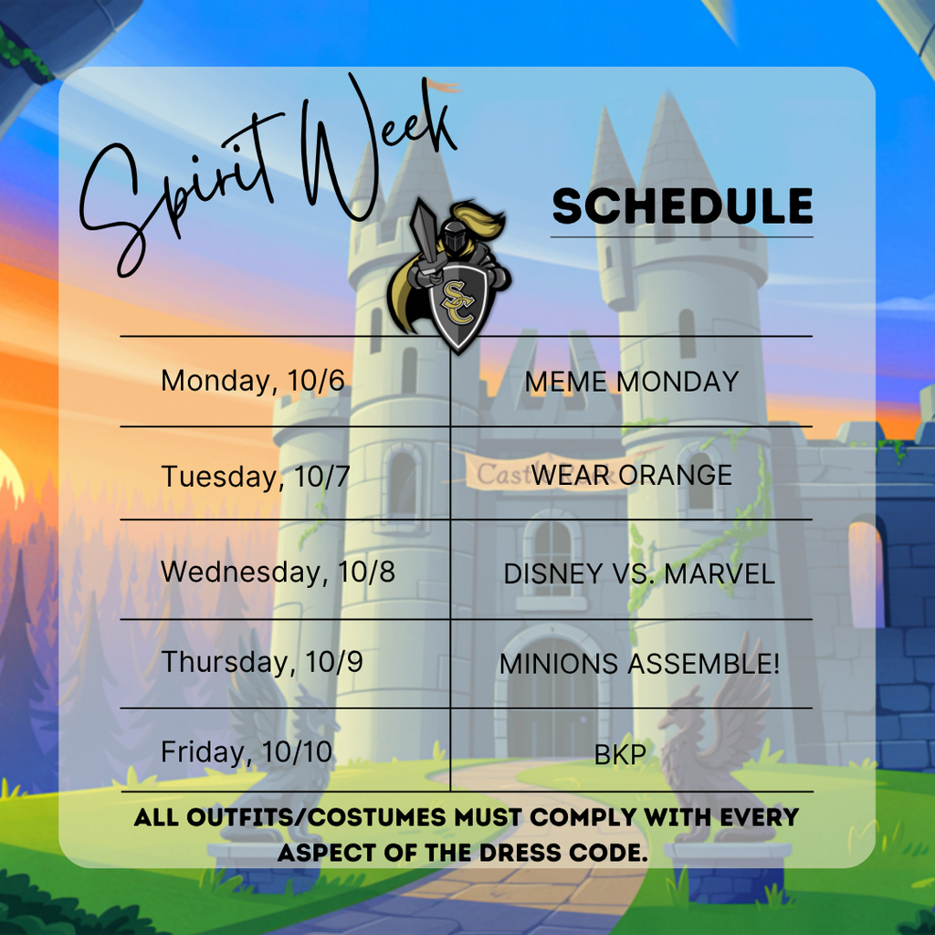 SC Spirit Week themes