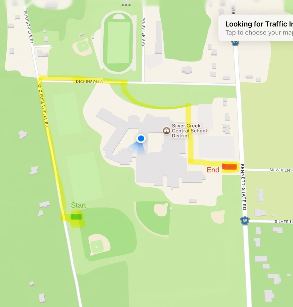 Homecoming Parade Map