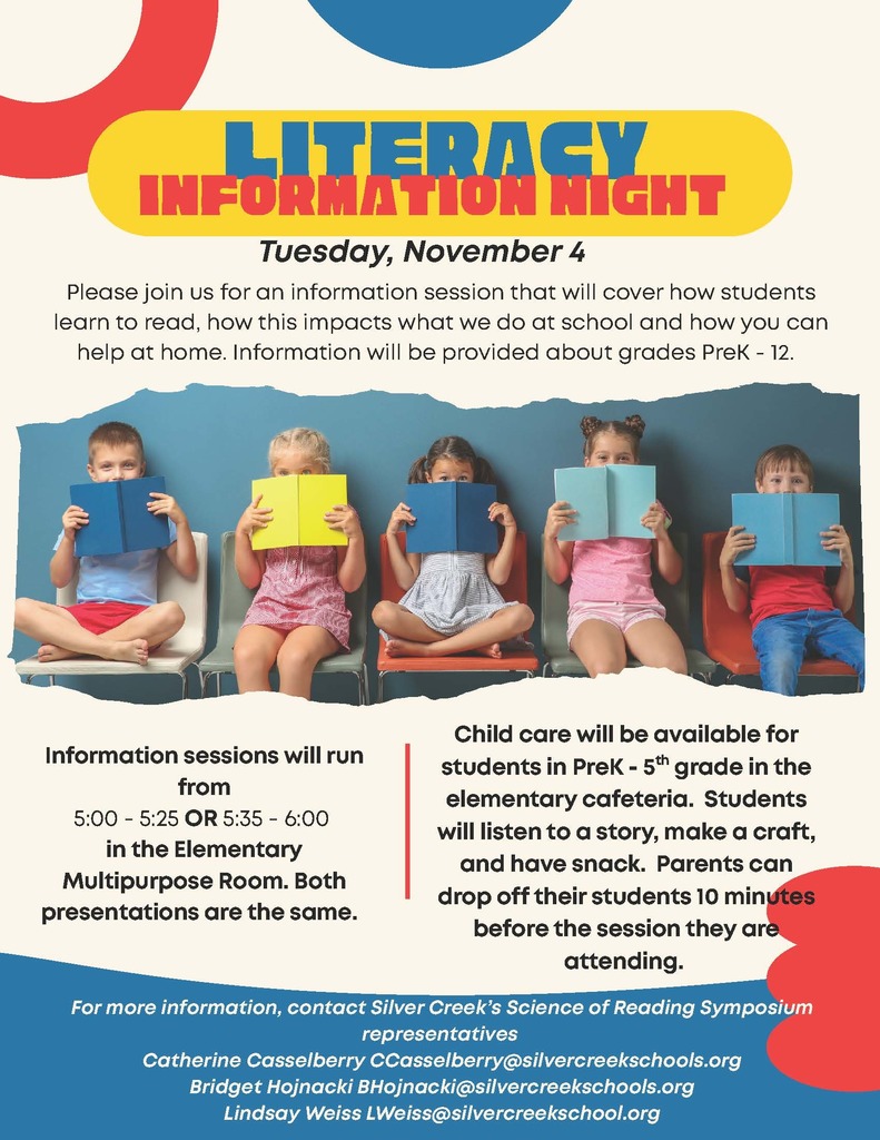 Literacy Information Night flyer