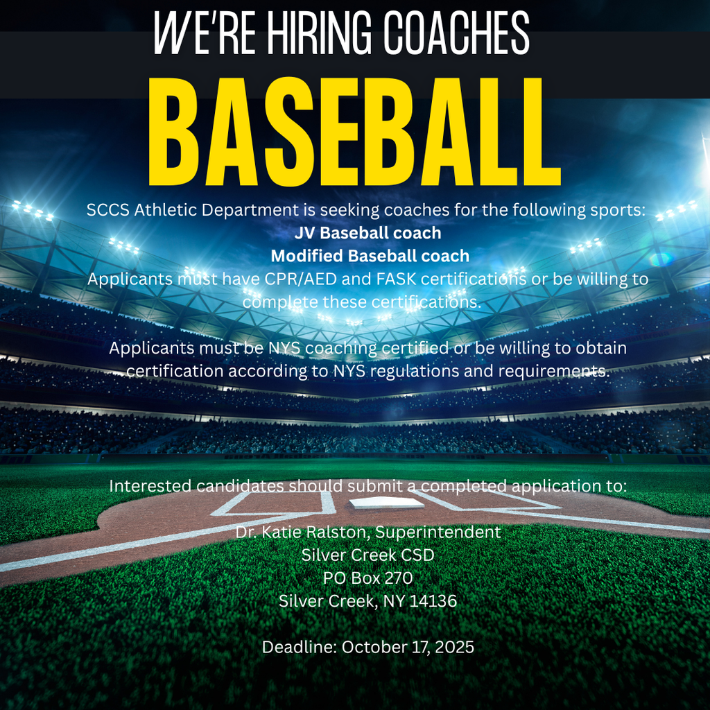Baseball coach employment ad