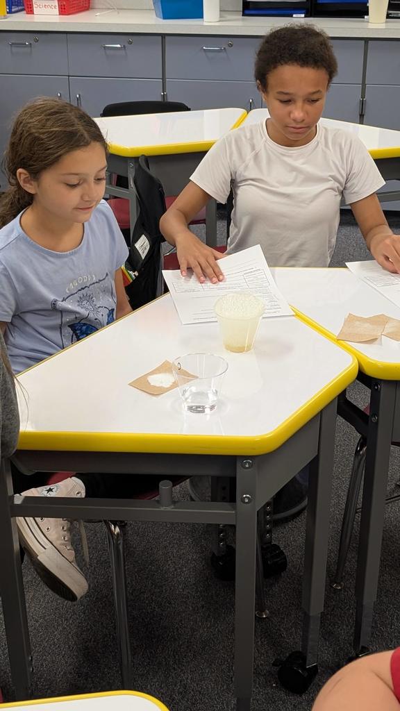 Students looking at papers