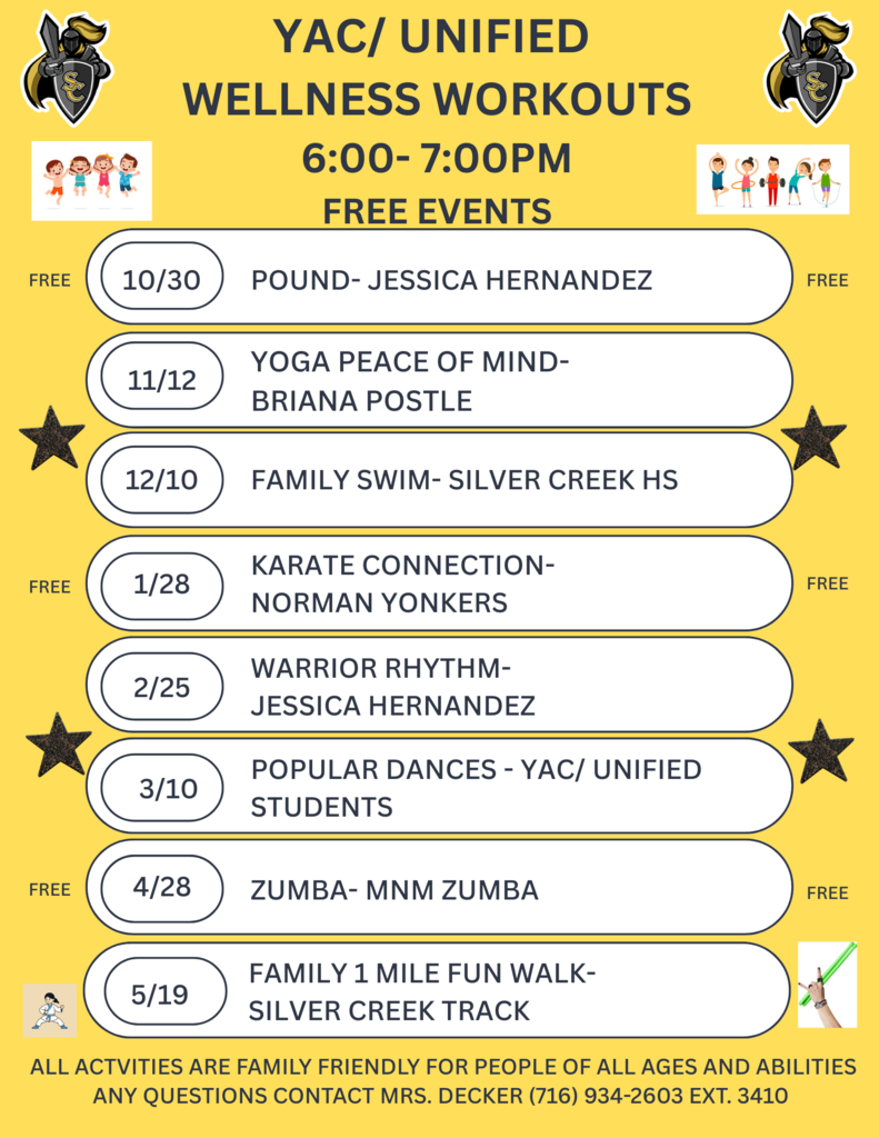 YAC/Unified Wellness Events