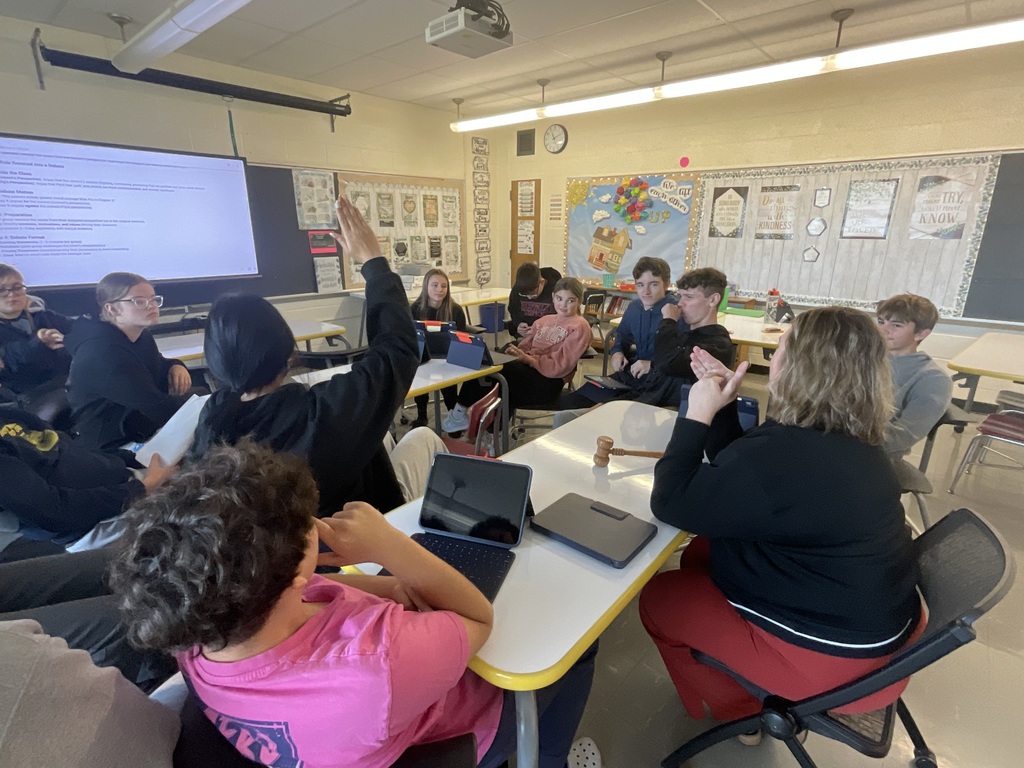 student discussion in classroom