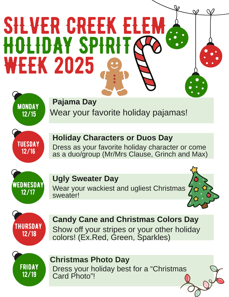 Holiday Spirit Week ES