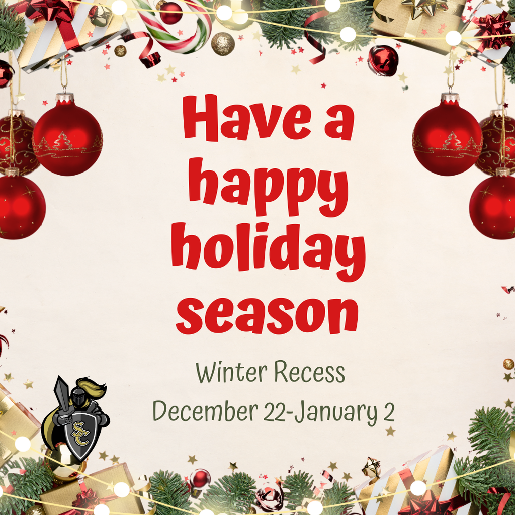 winter break December 22-January 2