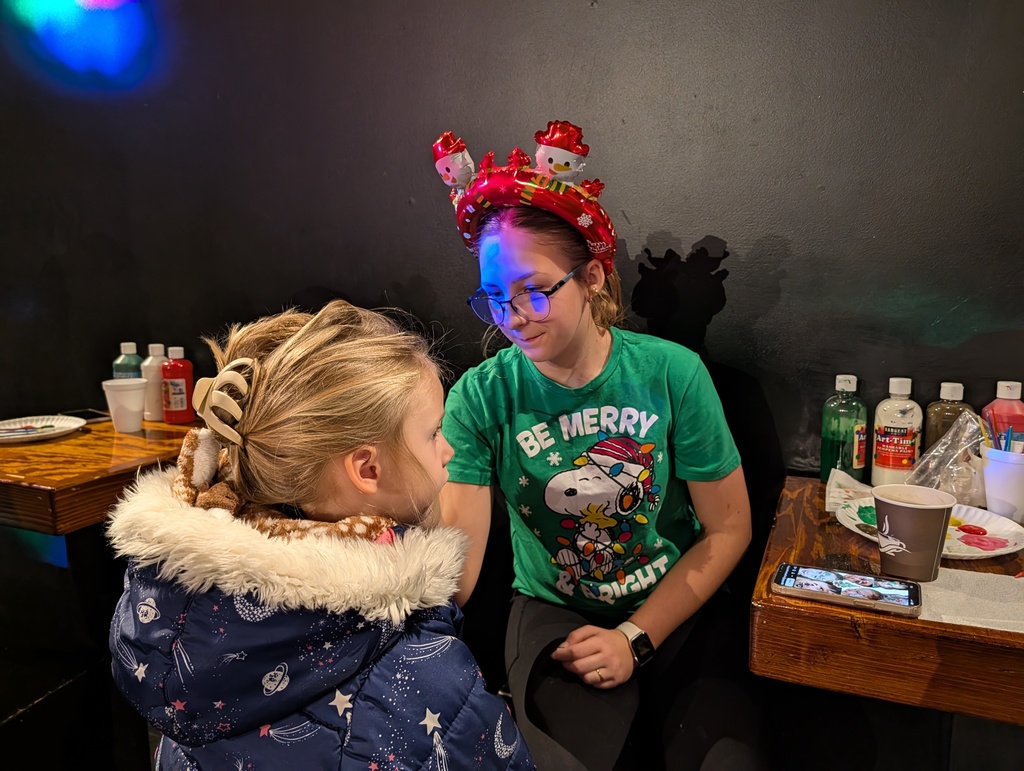 child getting face painted